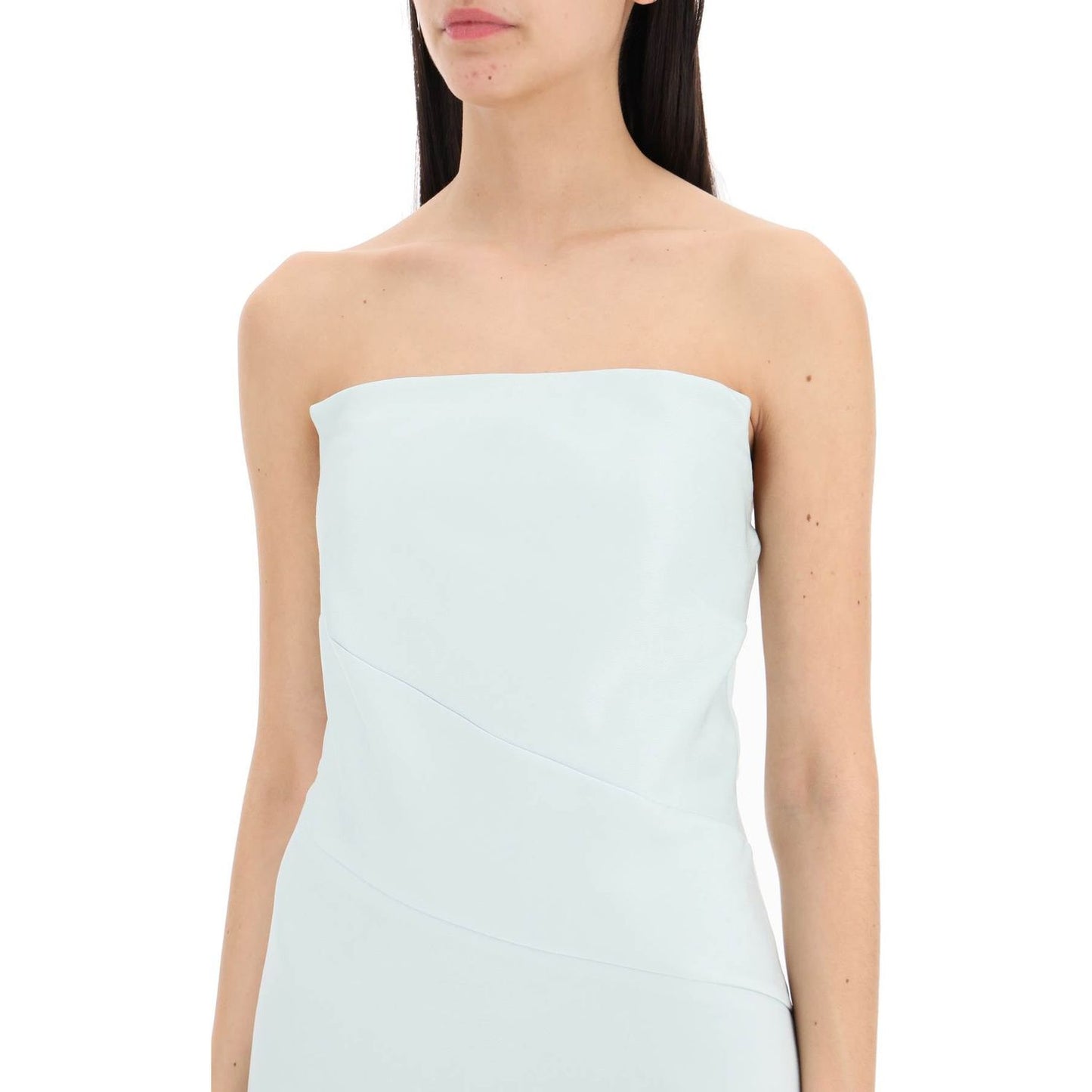 Roland Mouret strapless  satin crepe midi dress Dresses Roland Mouret