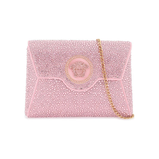 Versace la medusa envelope clutch with crystals Clutches Versace