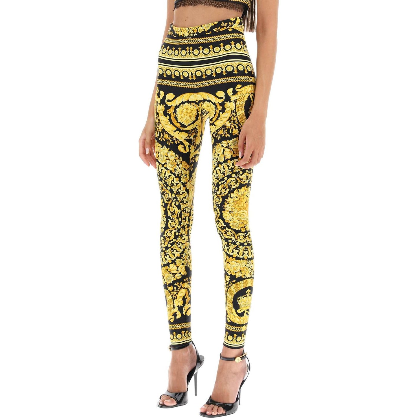 Versace barocco leggings Trousers Versace