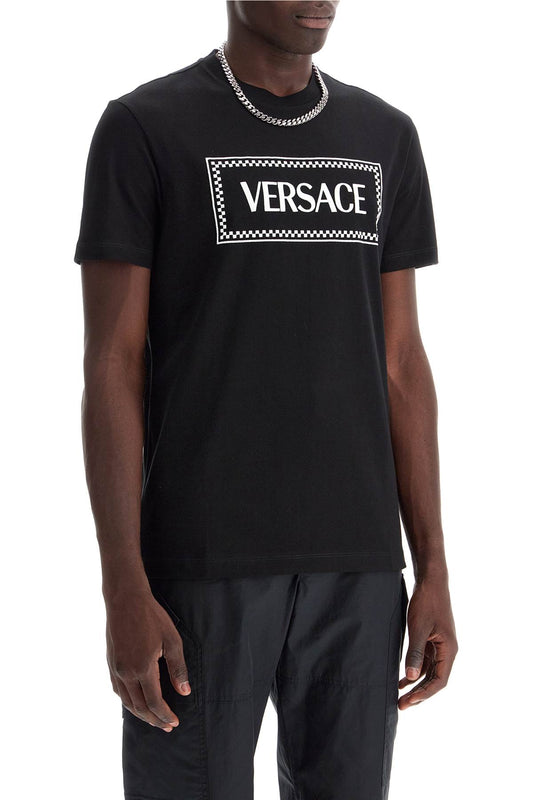 Versace embroidered logo t-shirt Topwear Versace