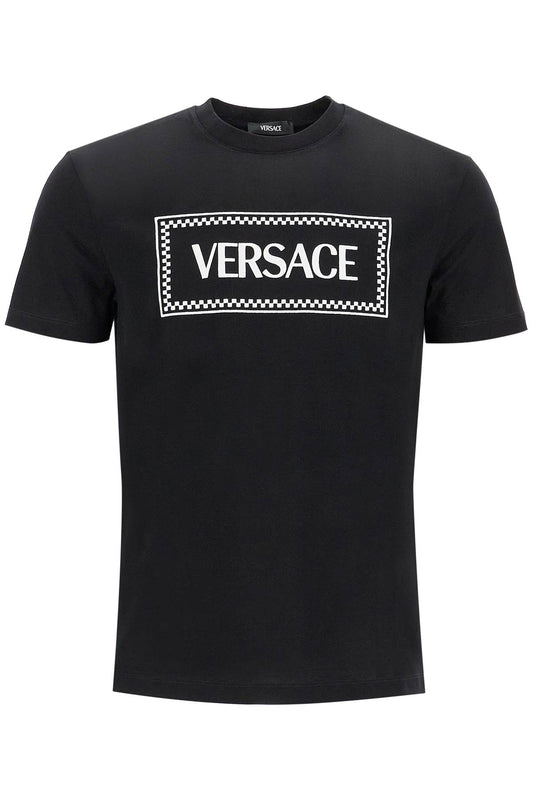 Versace embroidered logo t-shirt Topwear Versace