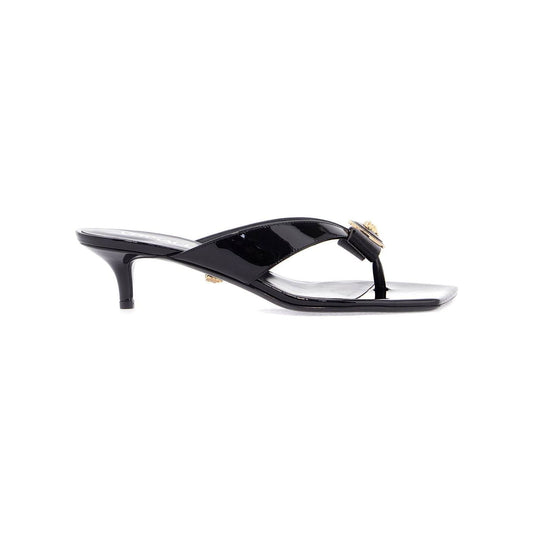 Versace gianni ribbon thong mules