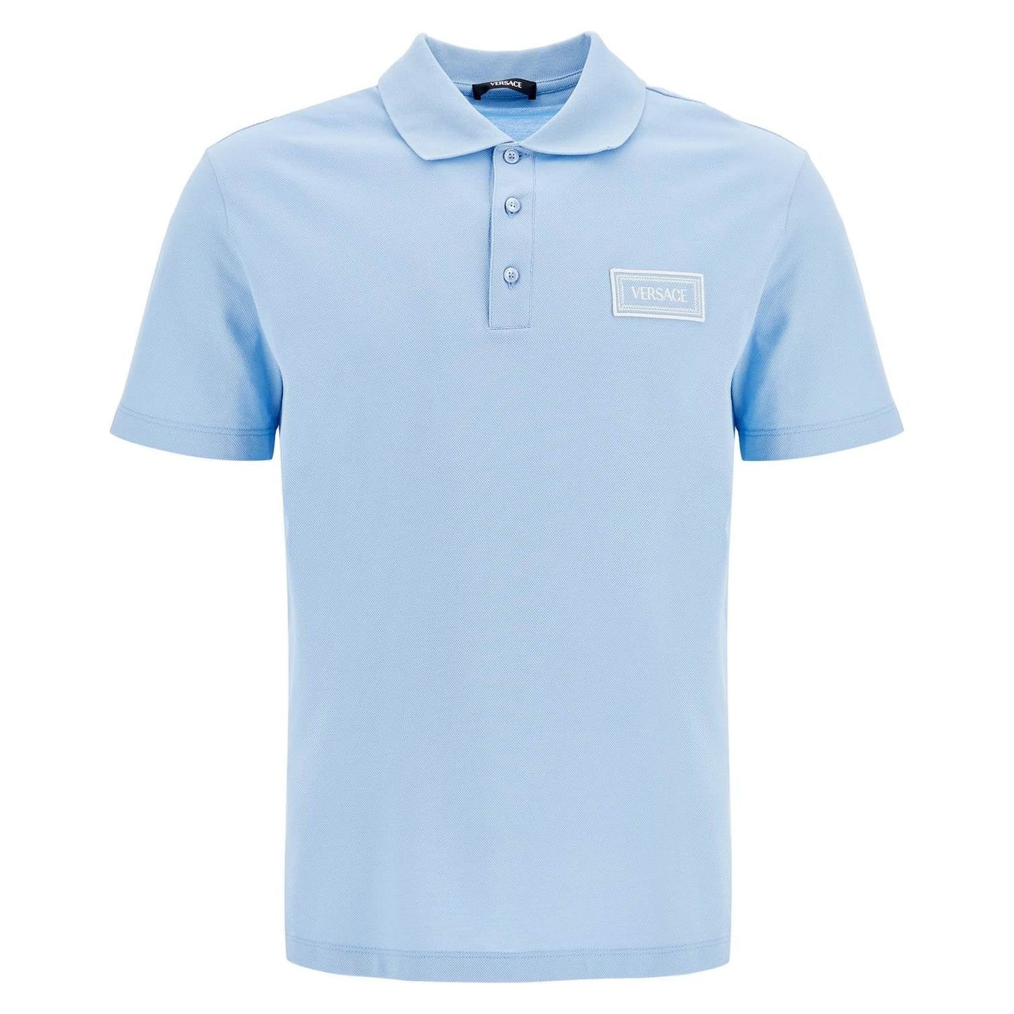 Versace short-sleeved polo shirt with logo Topwear Versace