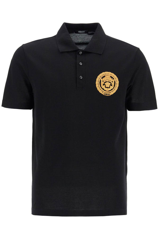 Versace chain crest polo shirt Topwear Versace