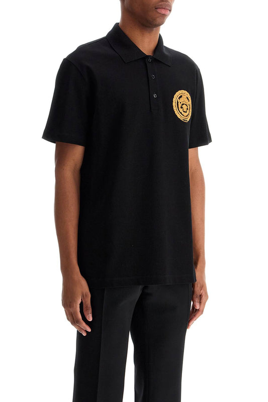 Versace chain crest polo shirt Topwear Versace