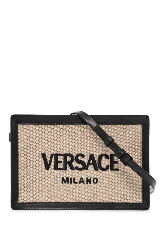 Versace raffia pouch for Business & travel bags Versace