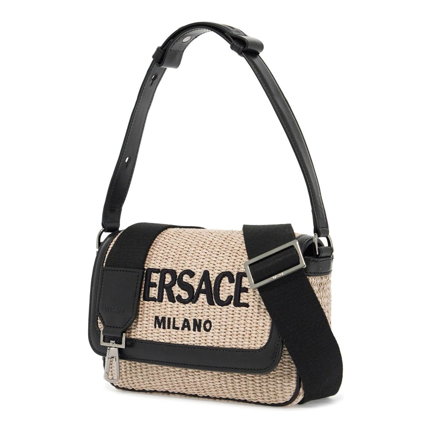 versace milano raffia bag