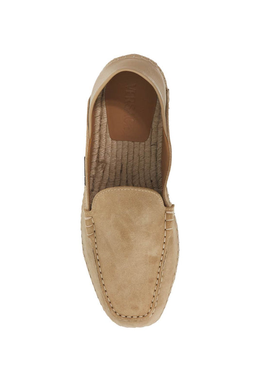 Versace suede moccasin-style es Espadrilles Versace