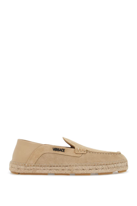 Versace suede moccasin-style es Espadrilles Versace