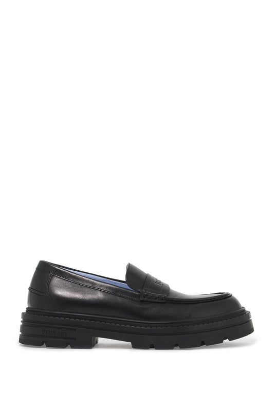 Versace smooth leather adriano loafers in Moccasins Versace