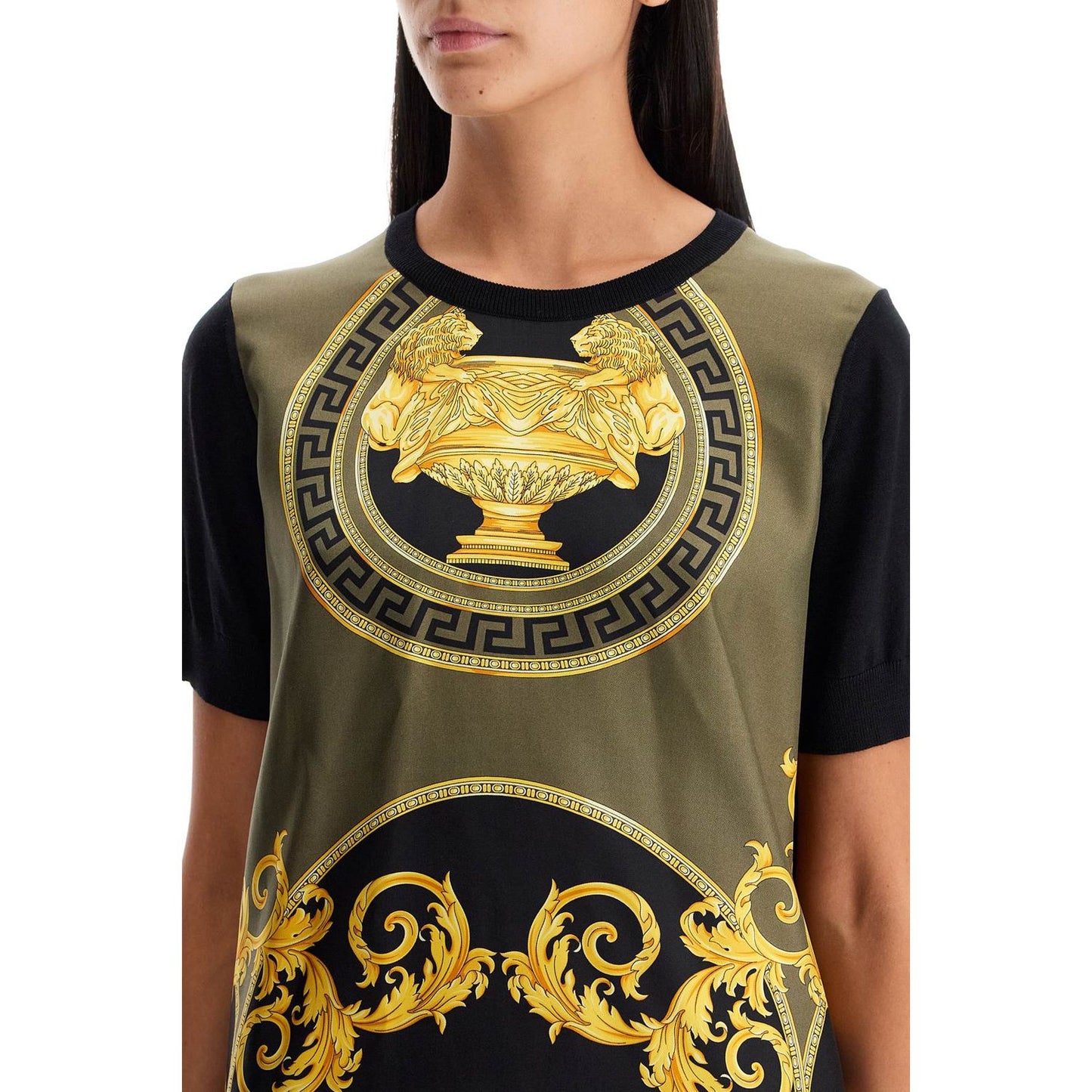 Versace knitted t-shirt pure virgin wool Topwear Versace