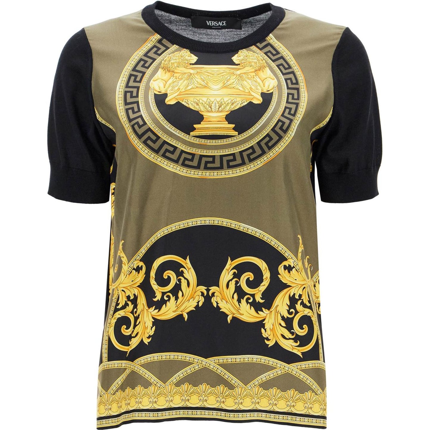 Versace knitted t-shirt pure virgin wool Topwear Versace