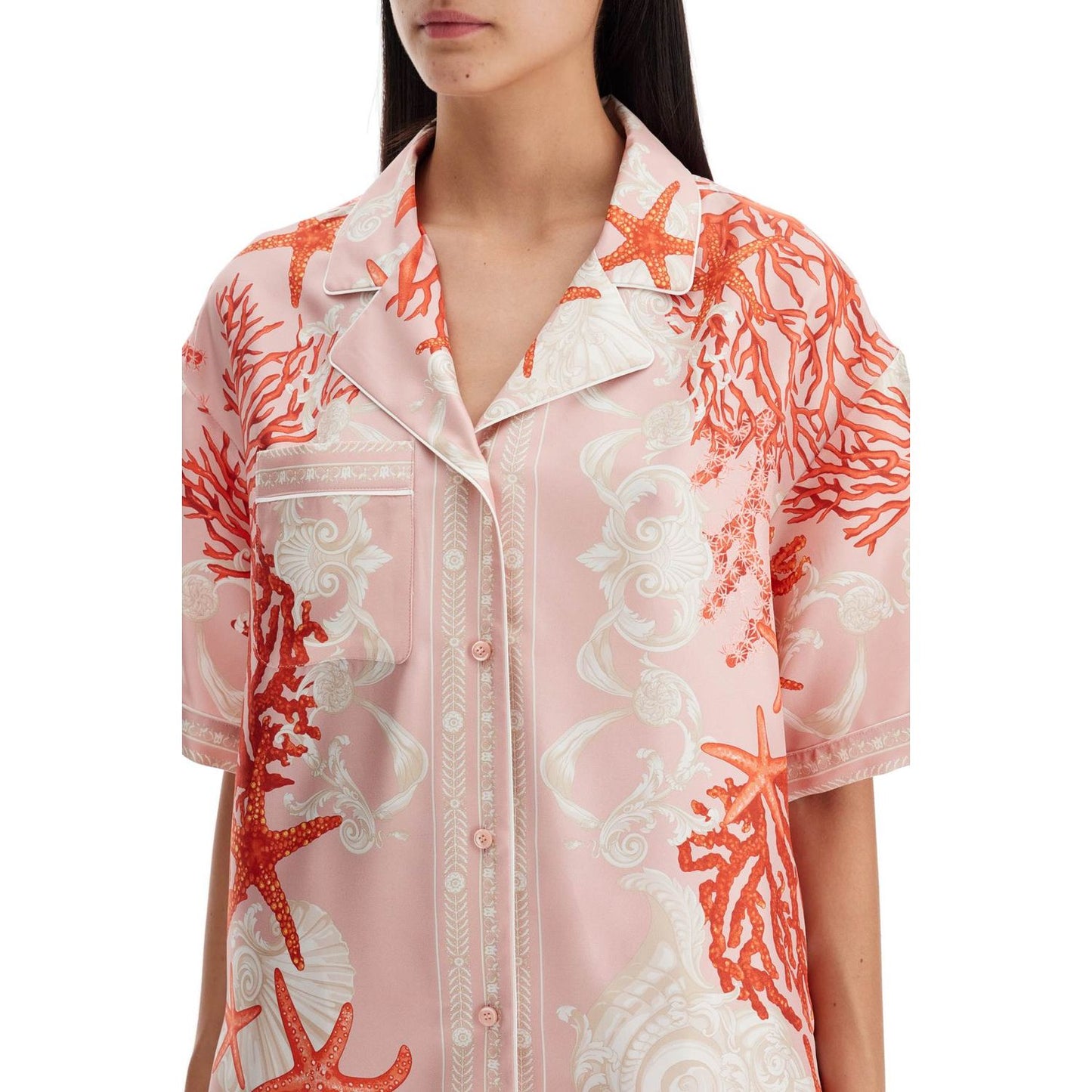 Versace silk baroque shirt Topwear Versace