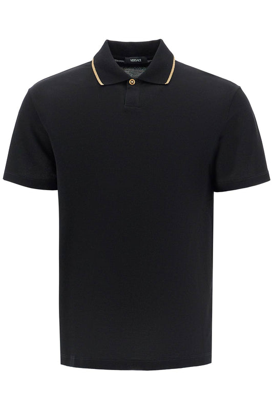 Versace cotton piquã© polo shirt Topwear Versace