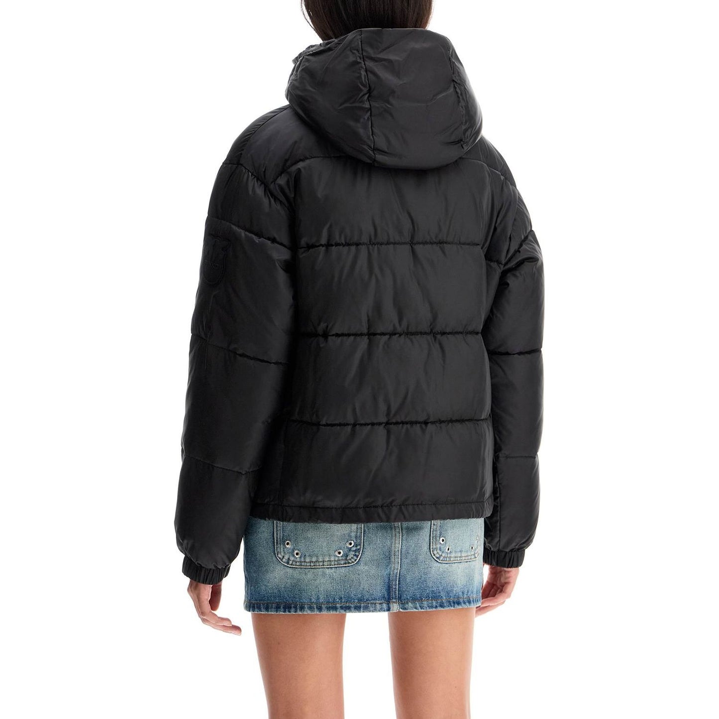 Pinko "down jacket with logo patch Jackets Pinko