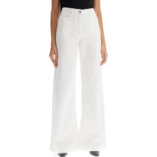 Pinko wide leg twill trousers in italian