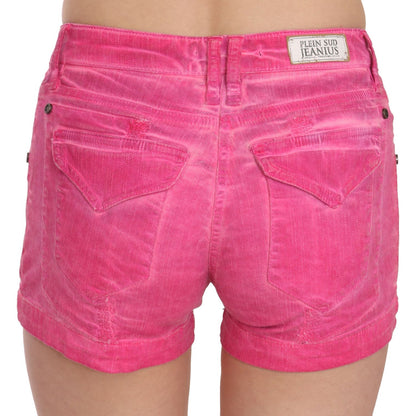 PLEIN SUD Chic Pink Mid Waist Mini Shorts PLEIN SUD