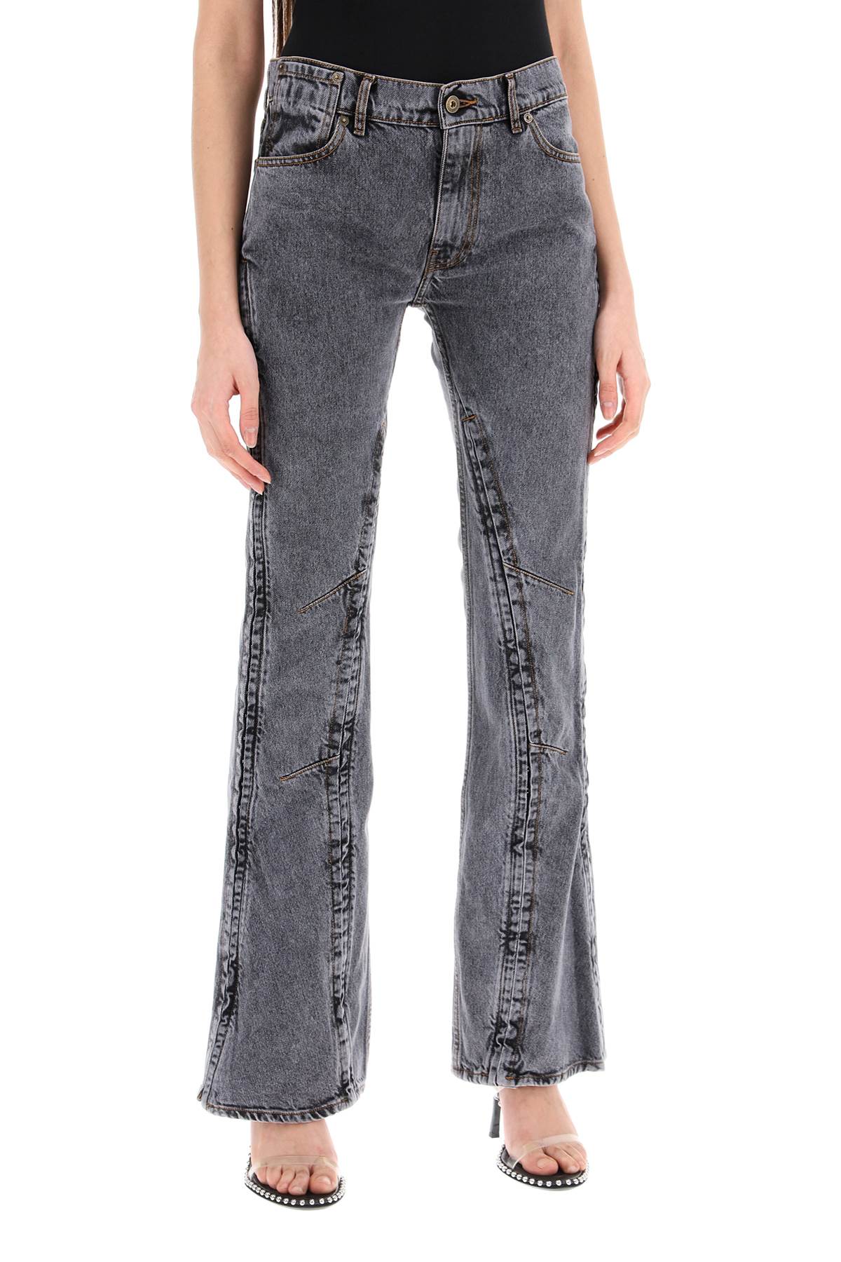 Y Project hook-and-eye flared jeans Jeans Y Project