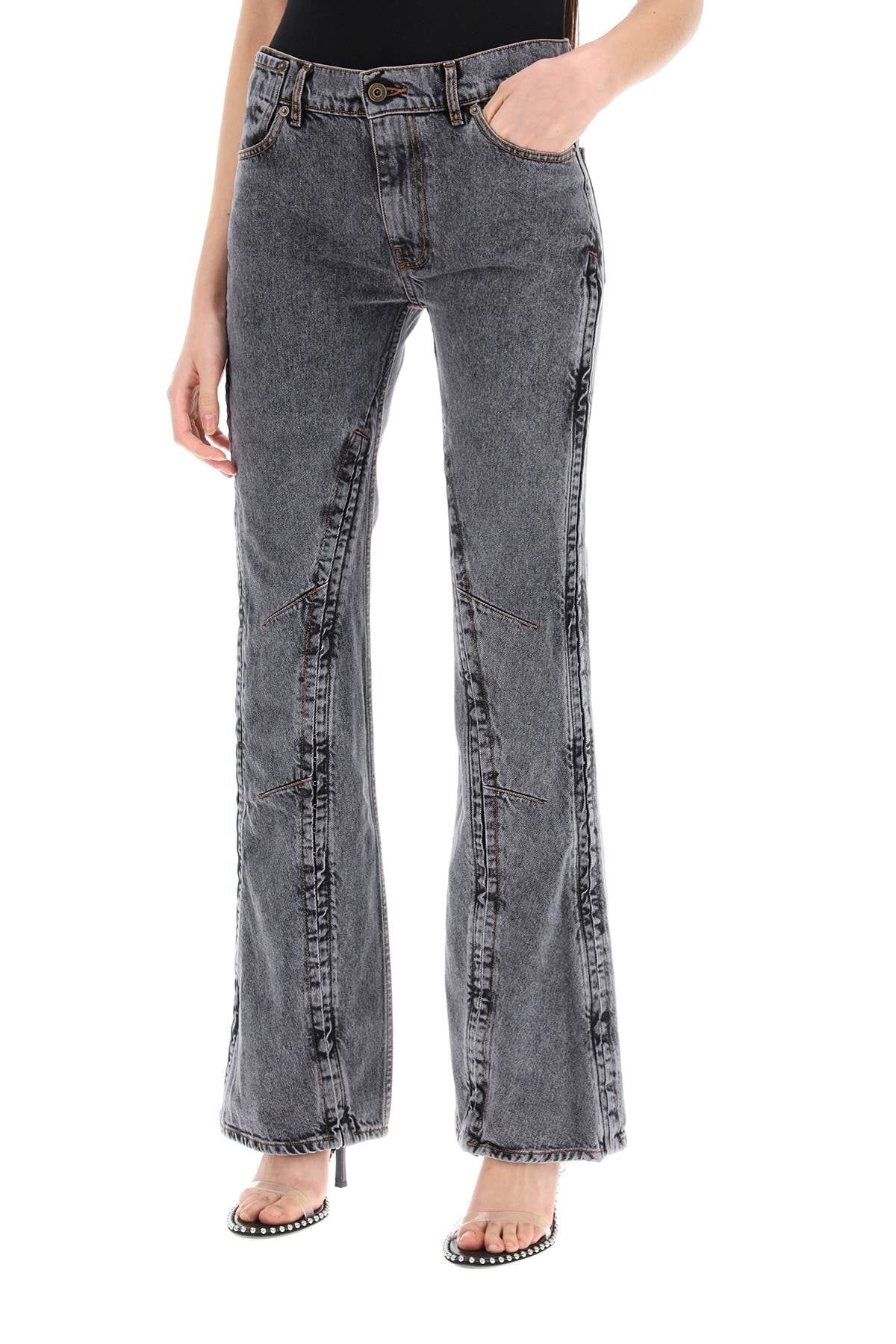 Y Project hook-and-eye flared jeans Jeans Y Project