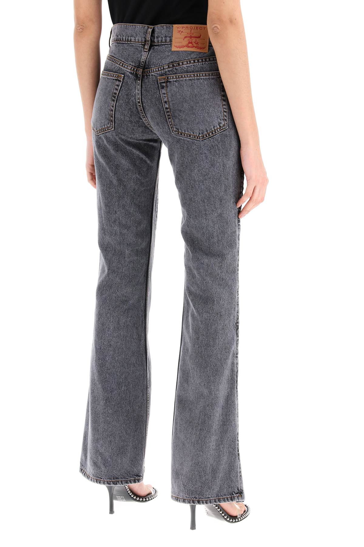 Y Project hook-and-eye flared jeans Jeans Y Project