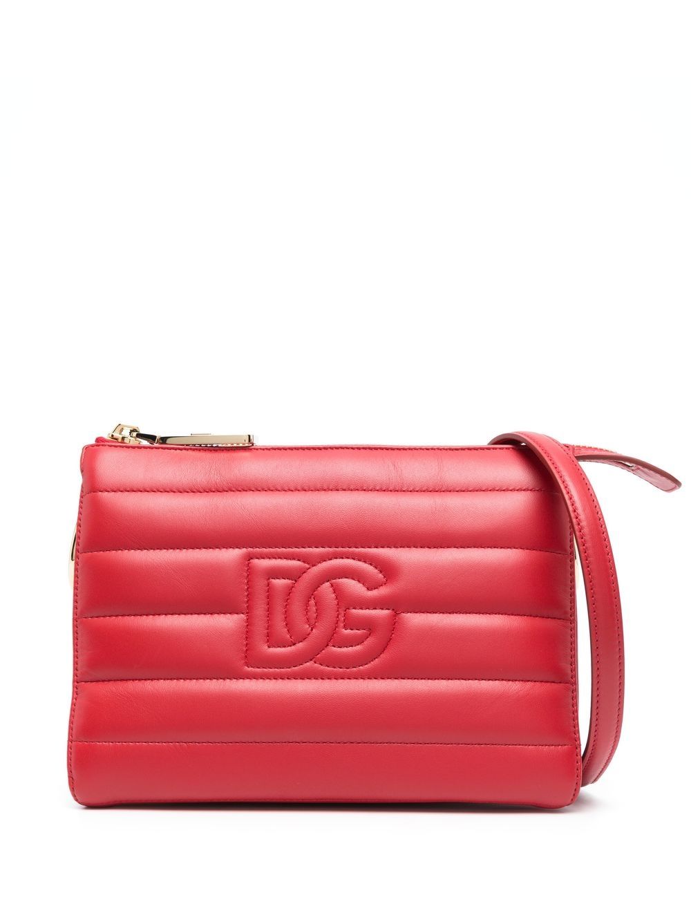 Dolce & Gabbana stitched-logo detail clutch bag Shoulder Dolce & Gabbana