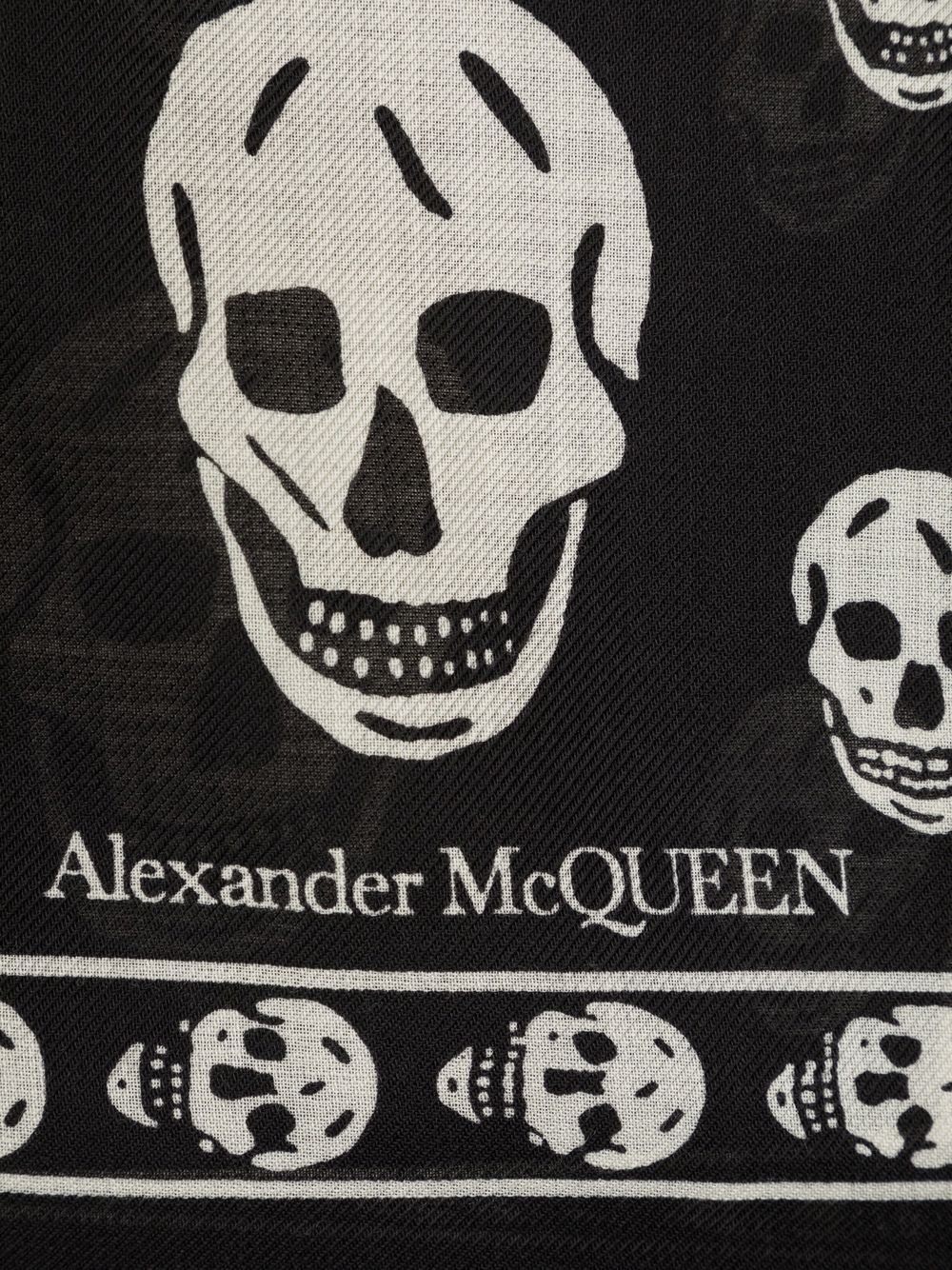 Alexander McQueen Scarfs Black Scarves Hats & Gloves Alexander Mcqueen