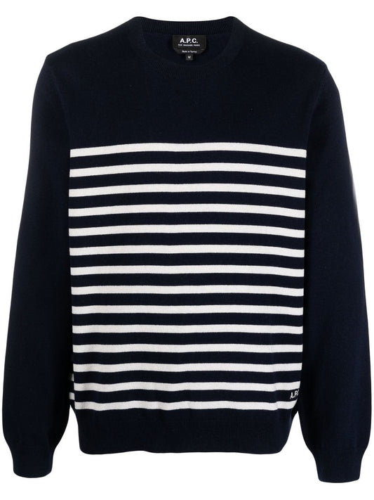 A.P.C. Sweaters Black Topwear A.P.C.