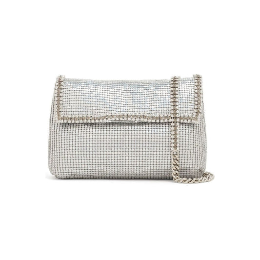 Rosantica crystal-embellished mesh bag Silver Handbag Rosantica Light Gray