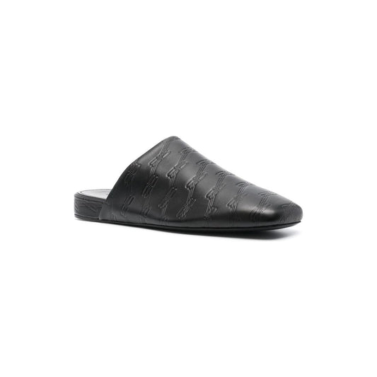 Balenciaga debossed-logo leather mules Sandals Balenciaga