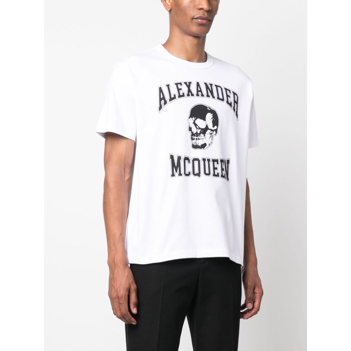 Alexander McQueen T-shirts and Polos White Topwear Alexander Mcqueen