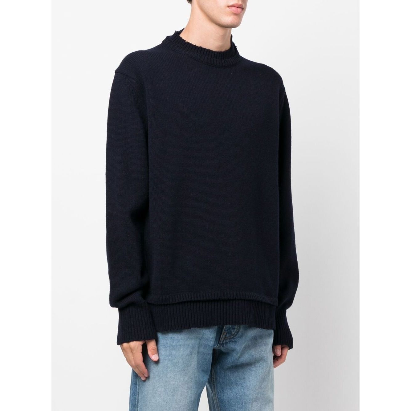 Maison Margiela Sweaters Blue Topwear Maison Margiela