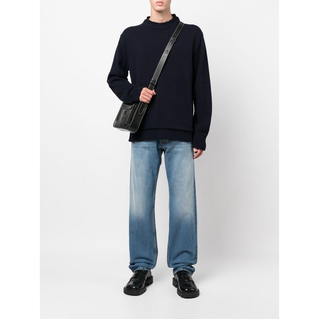 Maison Margiela Sweaters Blue Topwear Maison Margiela