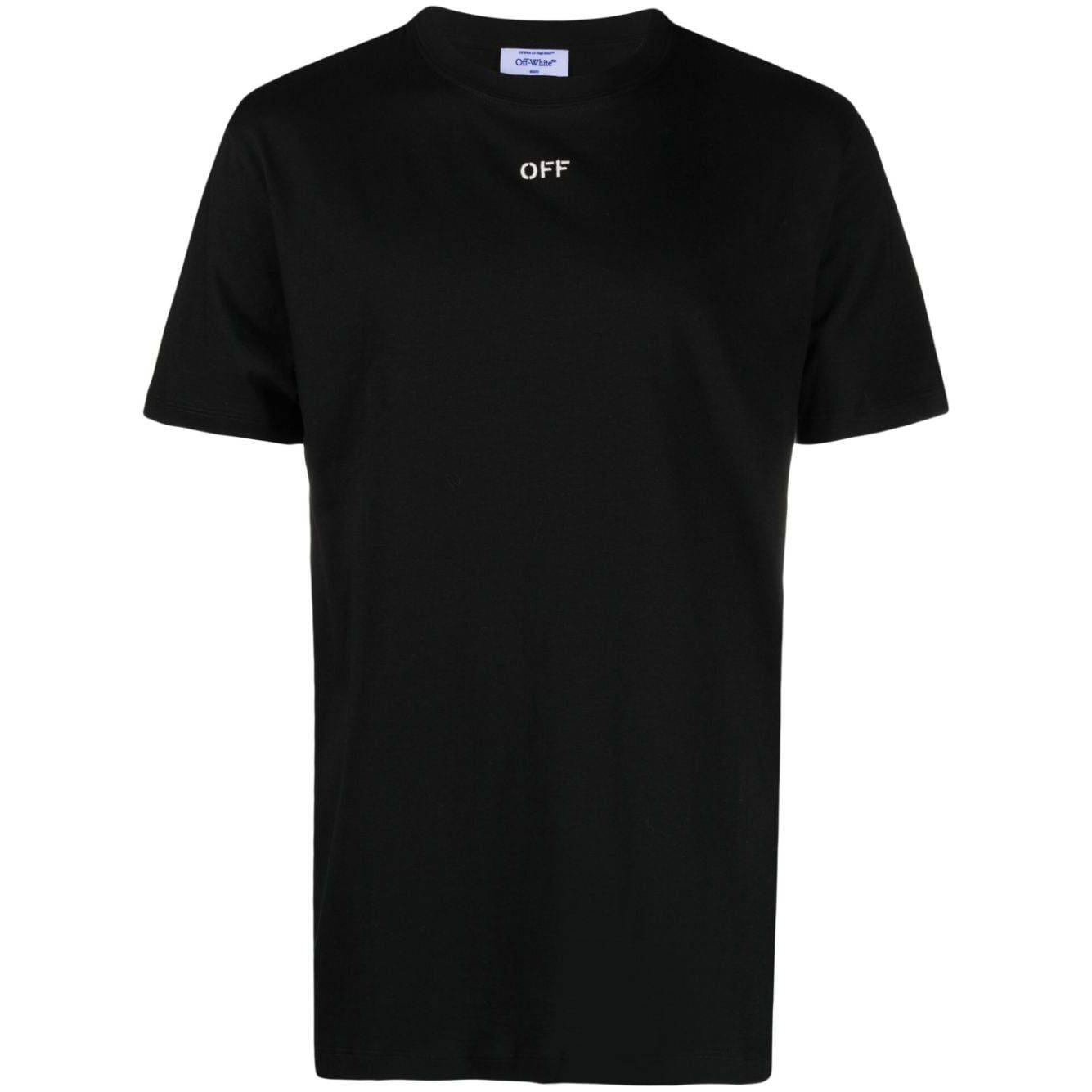 Off White T-shirts and Polos Black Topwear Off White