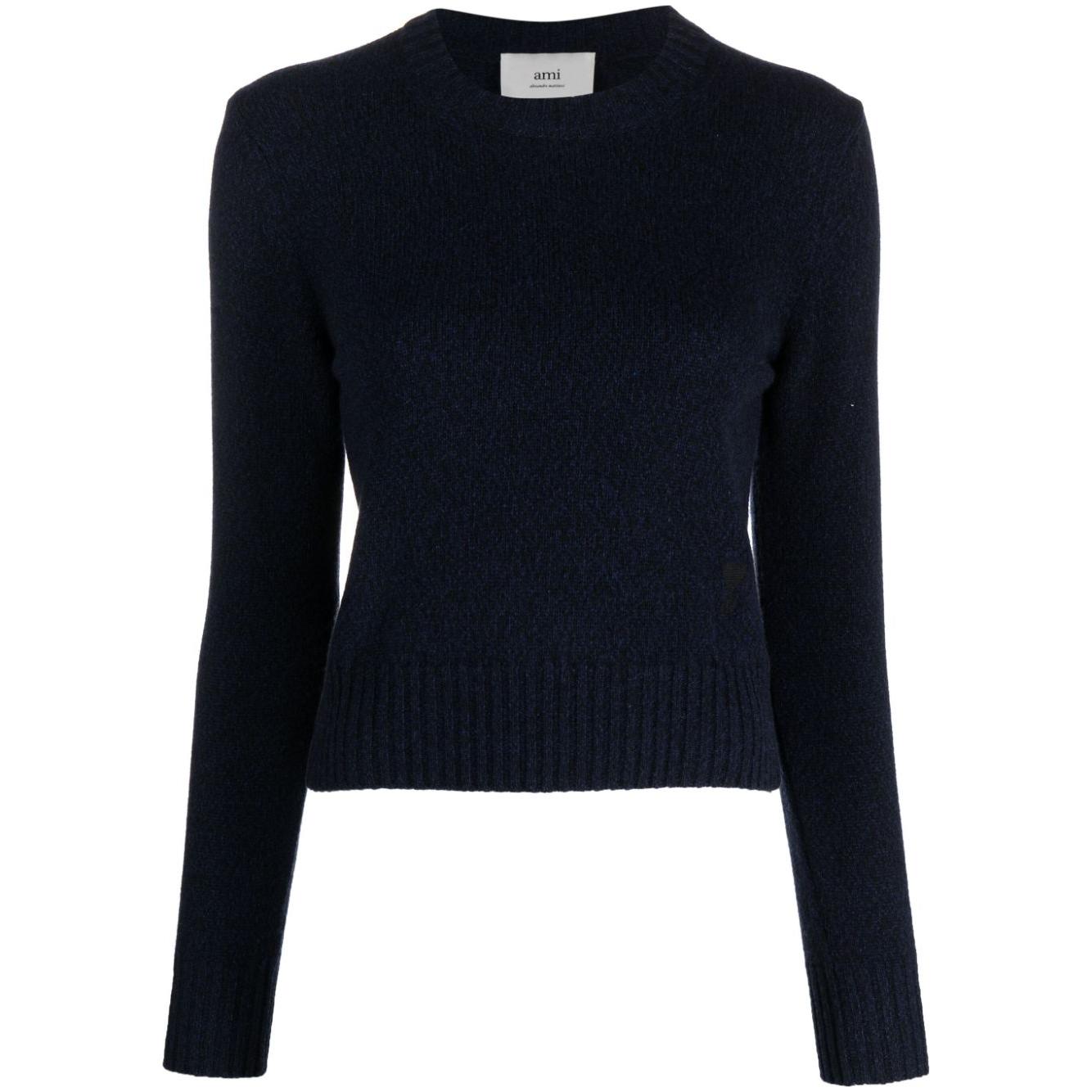 Ami Paris Sweaters Blue Topwear Ami Paris