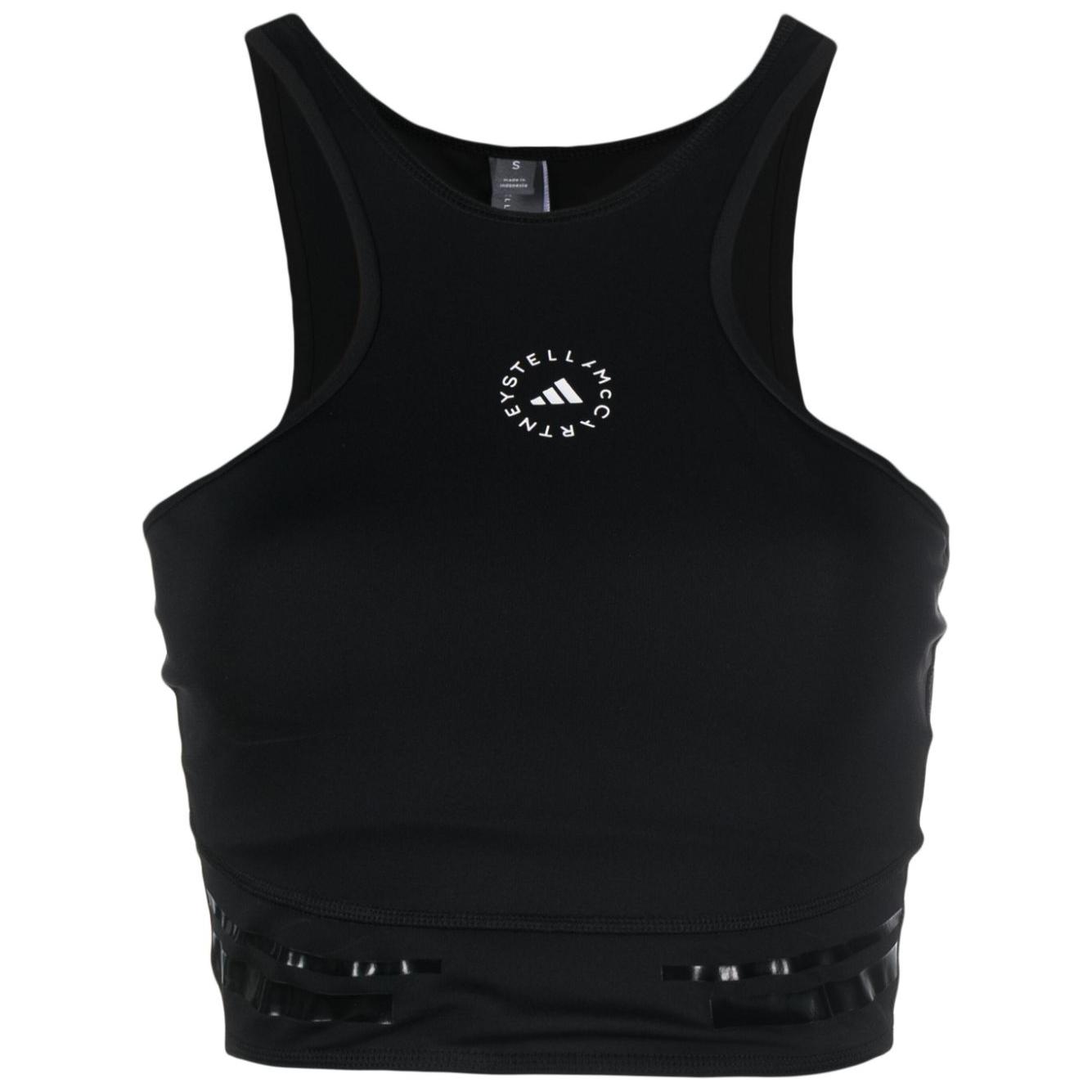 Adidas By Stella McCartney Top Black Topwear Adidas By Stella McCartney