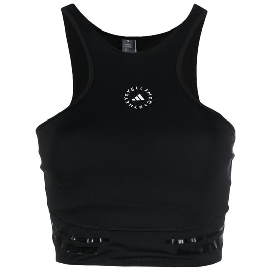 Adidas By Stella McCartney Top Black Topwear Adidas By Stella McCartney