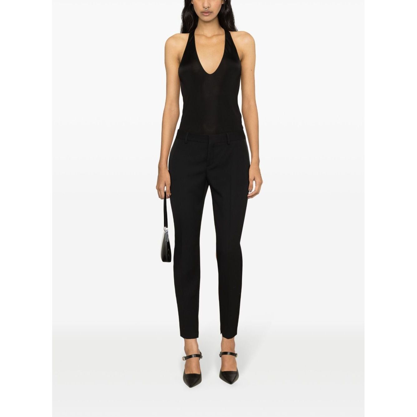 Saint Laurent  Top Black Topwear Saint Laurent