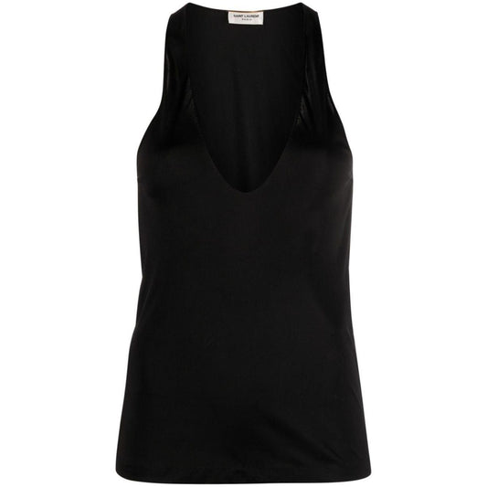 Saint Laurent  Top Black Topwear Saint Laurent