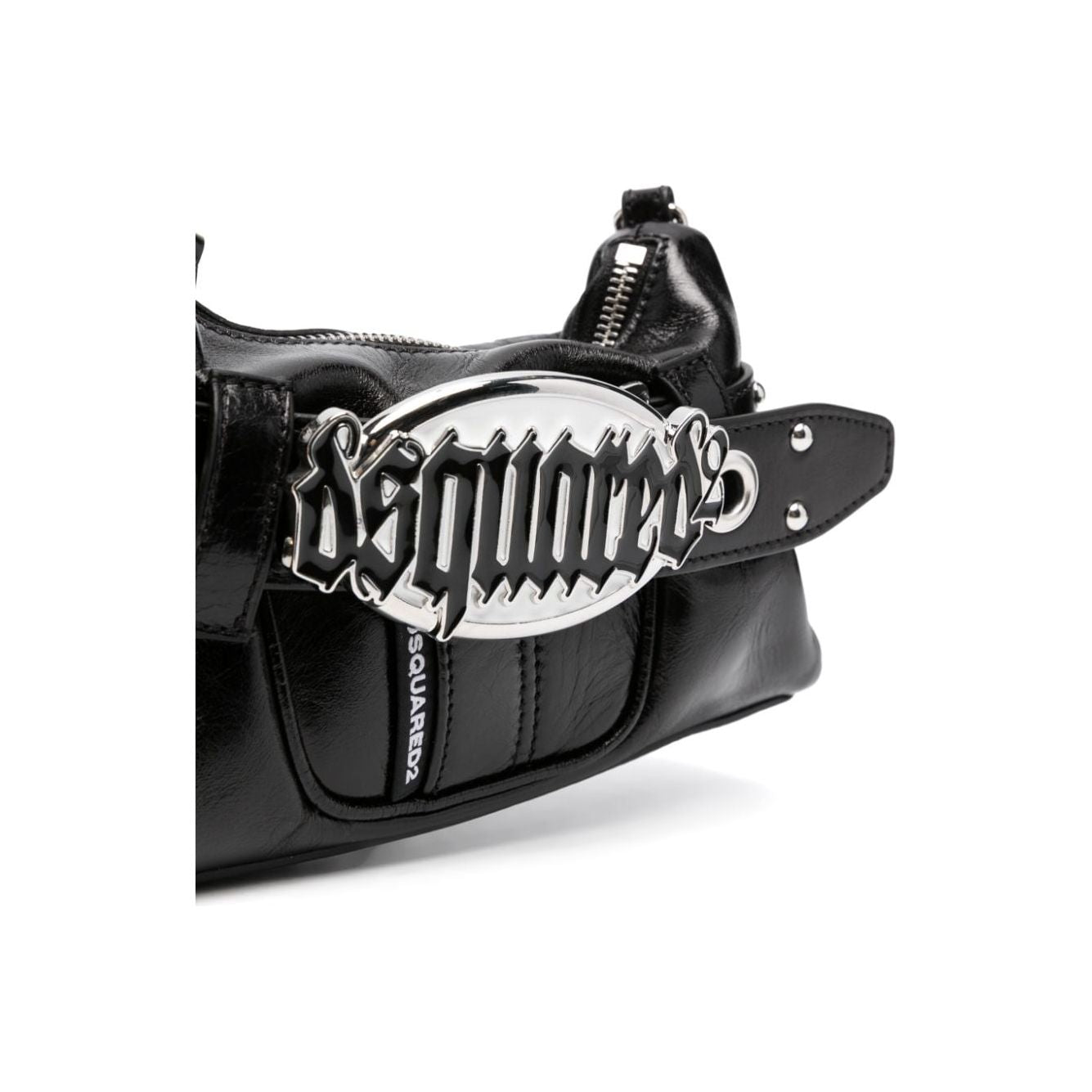 Dsquared2 Gothic leather belt bag black Shoulder Dsquared2