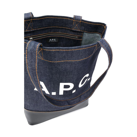 A.P.C. Axel Small tote bag Dark navy Blue Shopper A.P.C.