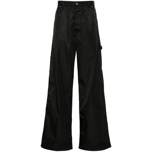 Off White Trousers Black