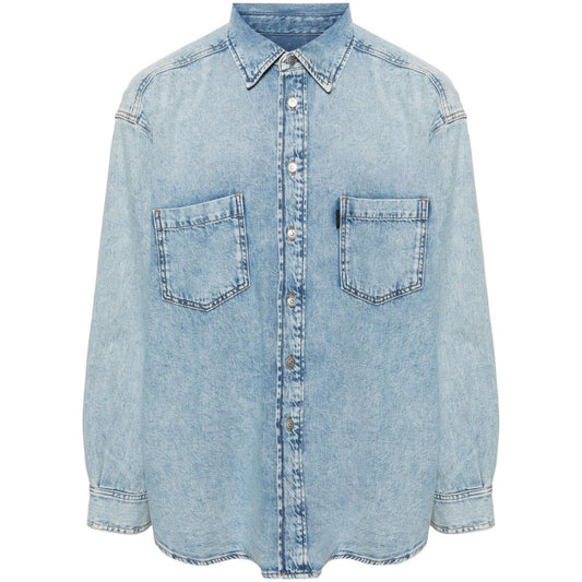 Haikure Cotton Washed Denim Shirts Shirts Haikure