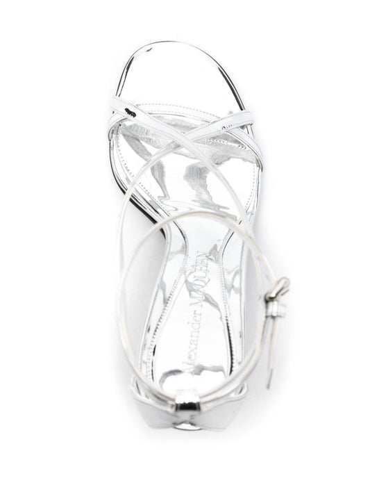 Alexander McQueen Sandals Silver Sandals Alexander Mcqueen