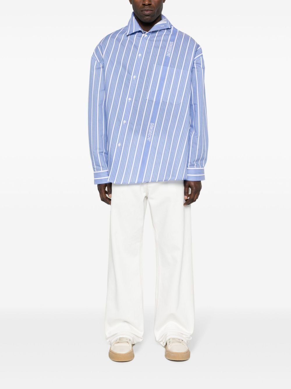 JACQUEMUS Shirts Clear Blue Shirts JACQUEMUS