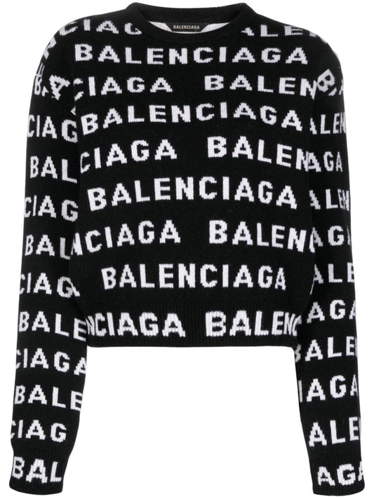 Balenciaga Sweaters Black Topwear Balenciaga