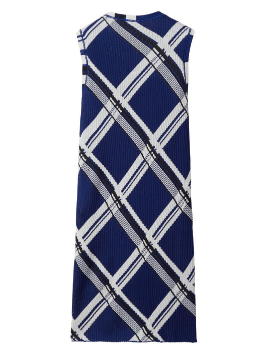 Burberry check-print silk dress Dresses Burberry