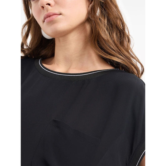 Emporio Armani Top Black Topwear Emporio Armani