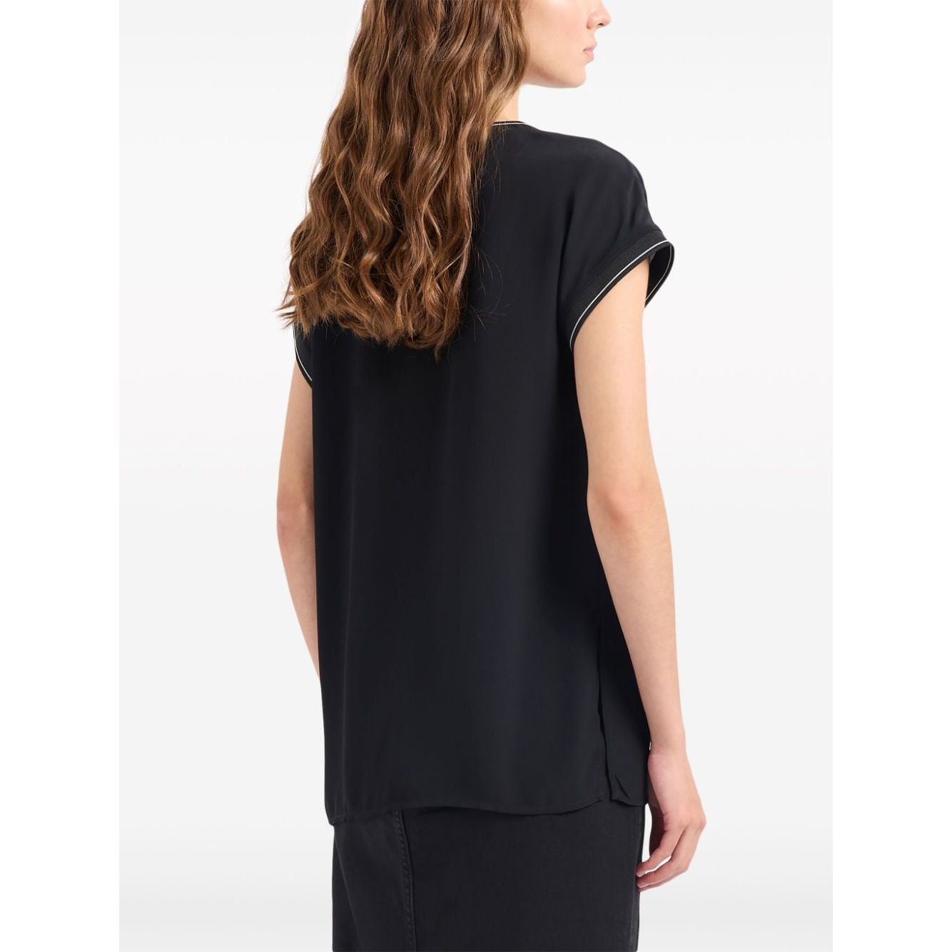 Emporio Armani Top Black Topwear Emporio Armani