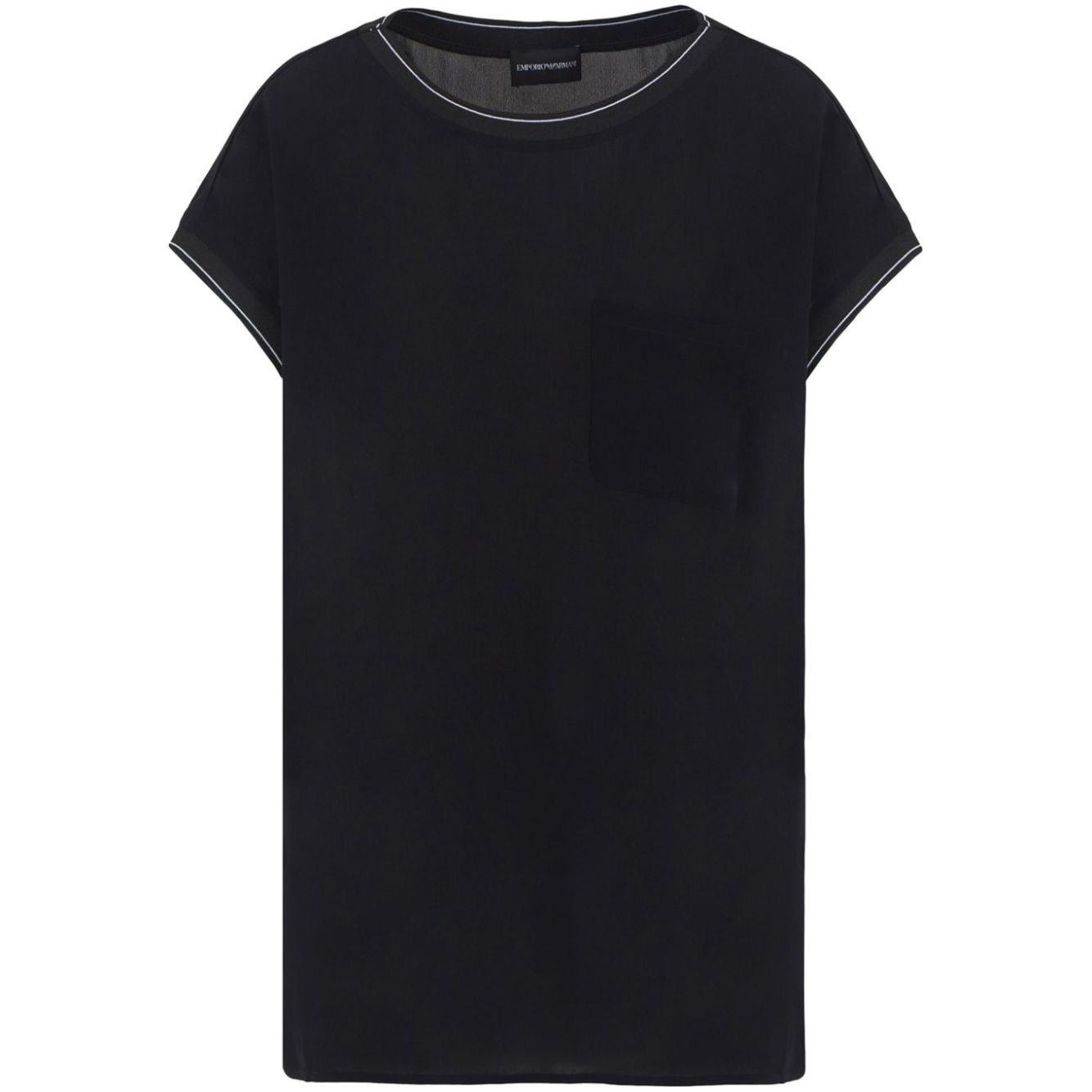 Emporio Armani Top Black Topwear Emporio Armani