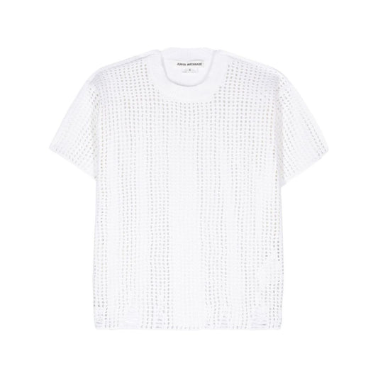 Junya Watanabe T-shirts and Polos White Topwear Junya Watanabe